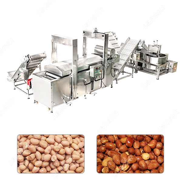 Jalur Penggorengan Kacang Tanah Otomatis 400 kg/jam