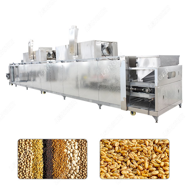 Mesin Pemanggang Gandum Barli Sereal 1 T / Jam