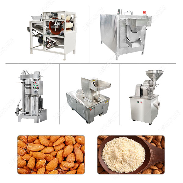 Lini Produksi Bubuk Almond Tanpa Lemak Otomatis