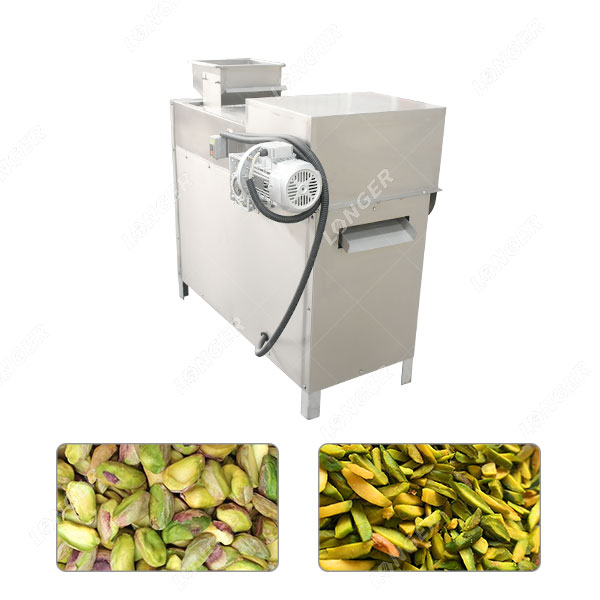 Mesin Pemotong Strip Kacang Pistachio Otomatis