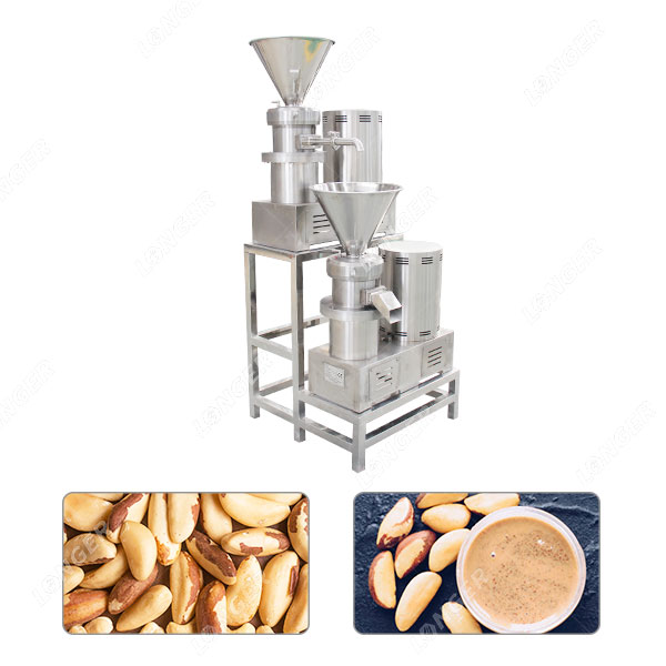 Mesin Mentega Kacang Macadamia Ganda Penggiling Kacang Brazil.jpg