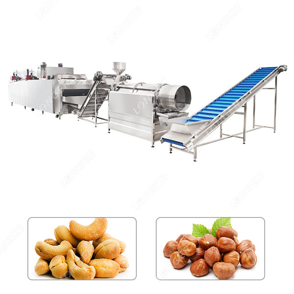 Jalur Pemanggangan Serbaguna untuk Kacang Mete Berbumbu